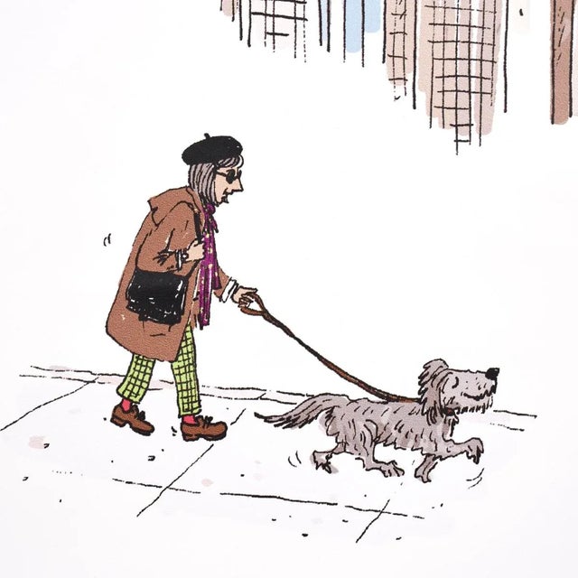 Contemporary Schumacher x The New Yorker Joana Avillez's Street Scenes Wallpaper In Multicolor On White For Sale - Image 3 of 5