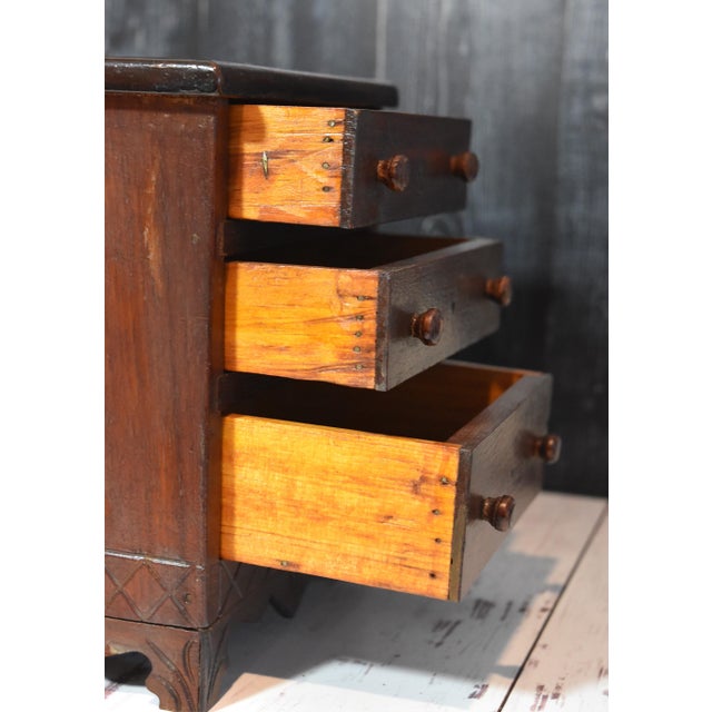 Vintage Miniature East Lake Style Chest of Drawers Jewelry Dolls For Sale - Image 15 of 17