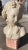 Bust of 19th Century French Woman on Cube Marble Mount After Grinam Niam Paris For Sale - Image 10 of 13