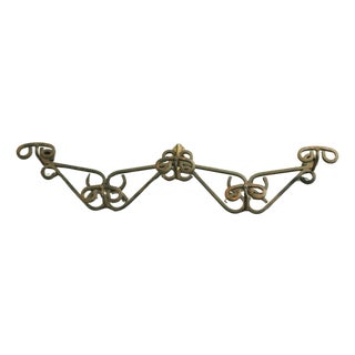 French Wrought Iron Hat and Coat Rack, 1960 For Sale
