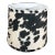 12" Black Fax Cowhide Drum Lamp Shade For Sale