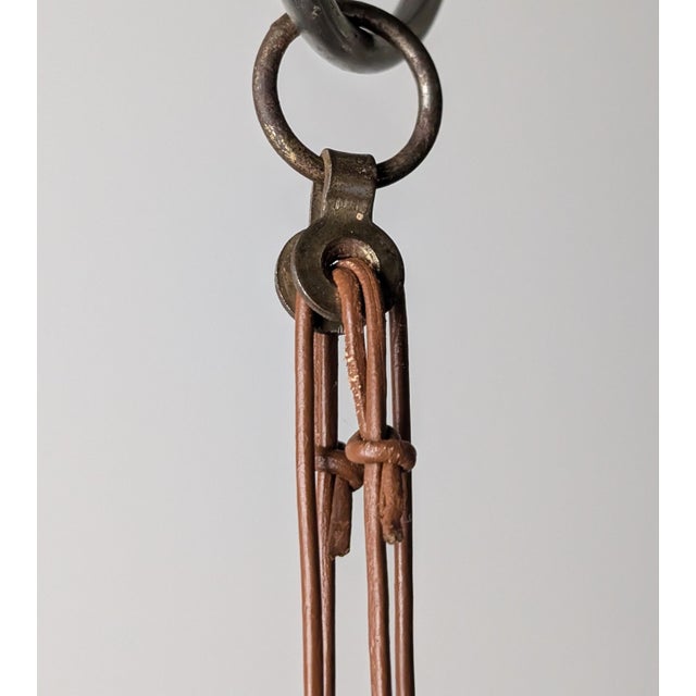 Art Deco Danish Wooden Candle Chandelier, 1970s For Sale - Image 12 of 17