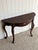 Vintage Mahogany Serpentine Console Table With Cabriole Legs For Sale - Image 4 of 12