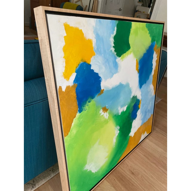 2020s “Princess Island” Contemporary Abstract Acrylic Painting by Jennifer Hopkins-Wilcox, Framed For Sale - Image 5 of 6