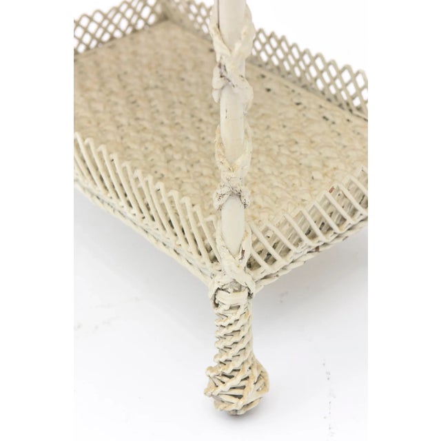 Early 20th Century Early 20th Century Wicker Sewing Stand For Sale - Image 5 of 11