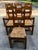 Nice set of French country ladder back dining chairs with rush seats!