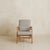 French Lounge Chair + Pillow in the Manner of René Gabriel, 1940s - 2 Available For Sale - Image 4 of 11