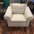 Traditional Cream Textured Comfortable Arm Chair For Sale - Image 3 of 7