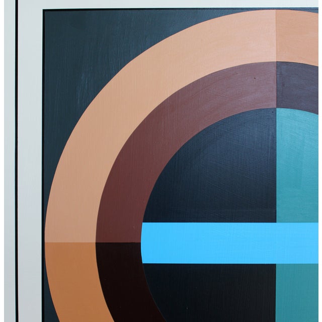 Mid-Century Modern Contemporary Painting "Out of the Box" by Mary Crane Nutter For Sale - Image 3 of 3