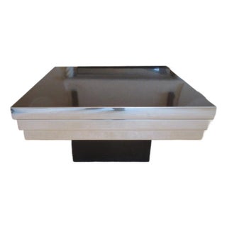 Pierre Cardin Graduated End Table 1970s Graduated Postmodern Metal Laminate For Sale