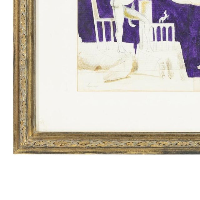 Modern Cruzeiro Seixas, Untitled, Mixed Media on Paper For Sale - Image 3 of 6