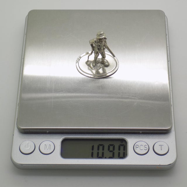 Vintage Silver 835 Country Gentleman Hunting Figurine, Netherlands, 1978 For Sale - Image 10 of 12