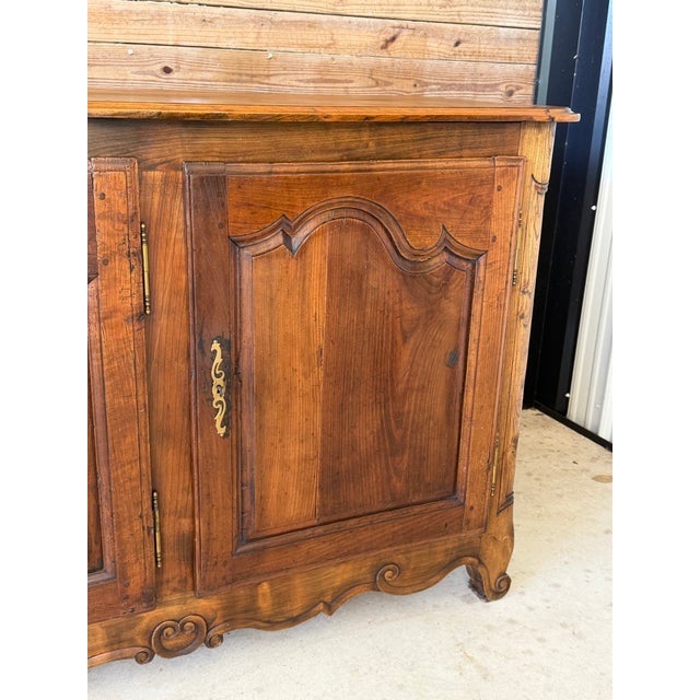Late 19th Century French Provincial Louis XV Walnut Three-Door Enfilade For Sale - Image 9 of 12