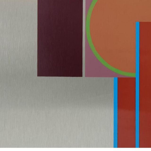 Aldo Dazzi, Untitled Abstract Composition, Mixed Media on Aluminum, 1970s For Sale - Image 3 of 12