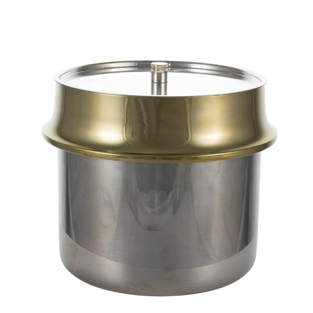 Hollywood Regency Gold Ice Bucket, 1980s For Sale - Image 12 of 12