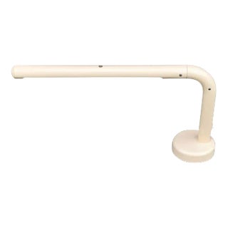 1960, Anders Pehrson for Atelje Lyktan, Sweden, Tube Desk Lamp Off-White Plastic For Sale