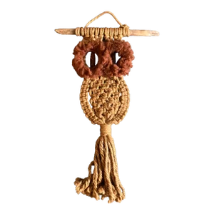 1970’s Vintage Macrame Owl Hanging