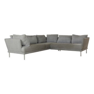 Fabric Corner Sofa in Grey from Rolf Benz For Sale