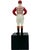 Mid 20th Century Vintage Red Polka Dot Equestrian Jockey Bookend Statue 13"h For Sale - Image 5 of 12