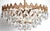 Vienna Brass-Lead Crystal Seven Light Chandelier from Bakalowits, 1960s For Sale - Image 6 of 12