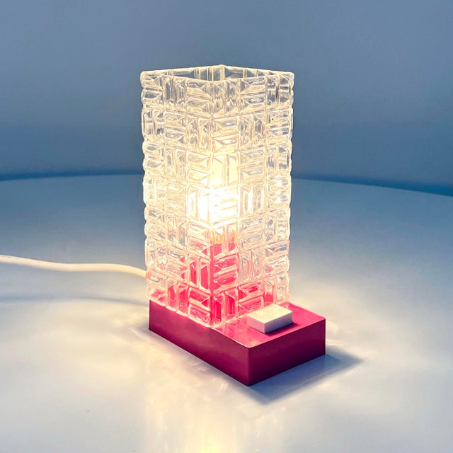 Pink Table Lamp in Plastic, 1980s For Sale - Image 10 of 10