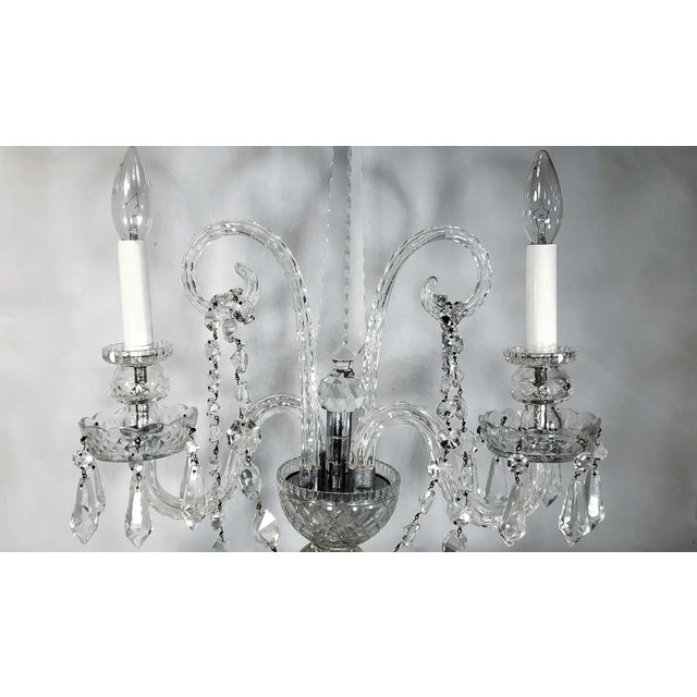 French Cut Crystal 2 Arm Candelabra Lamp Style of Baccarat Chairish