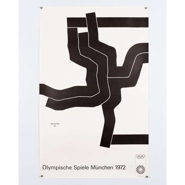Olympia Lithograph Poster by Eduardo Chillida, 1972 For Sale - Image 3 of 9
