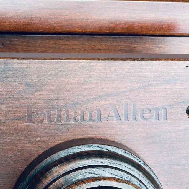 Ethan Allen Georgian Court Rotating Tilt Top Tripod Tea Table 11-8203 For Sale - Image 10 of 12