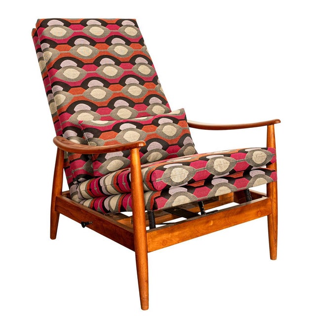 Mid Century Modern Teak Arm Chair Rocker Recliner Arnt Lande Stokke Mobler 1960 For Sale - Image 11 of 12