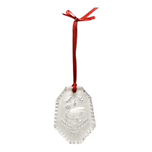 Waterford “Seven Swans a-Swimming” Crystal Ornament – 1990