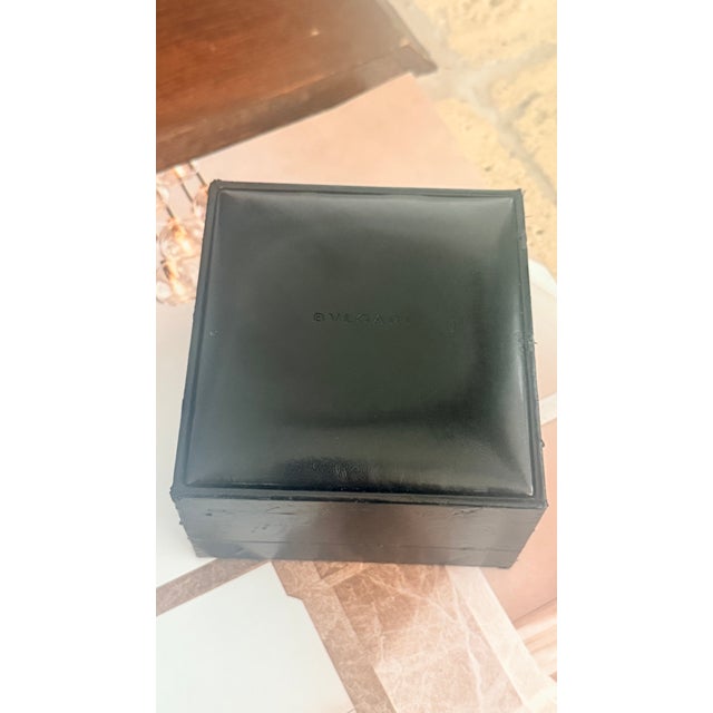 1990s Bulgari Parentesi Tubogas 18k Gold & Stainless Steel Cuff Bracelet For Sale - Image 13 of 14