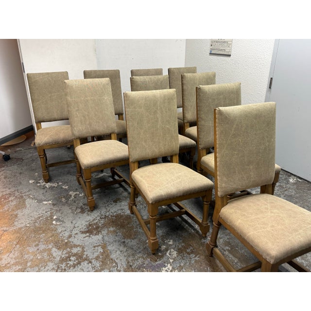 Rustic Four Hands Ashton Side Dining Chairs, Set of Ten For Sale - Image 3 of 12
