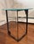 1980s 1980s Postmodern Geometric Side Table – 10mm Laser-Etched Glass (Sonneman Style) For Sale - Image 5 of 12