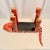 Mid-Century Artist Signed Carved Folk Art Tiger Footstool For Sale - Image 11 of 12