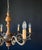 1950s Italian Chandelier in Wood and Brass, 1950s For Sale - Image 5 of 10