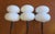 Mid-Century Modern Mid-Century Opal Glass Organically Shaped Pendant Lights, Set of 3 For Sale - Image 3 of 10