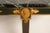 Wood Empire Console Table with Green Alps Marble Top and Gold-Plated Friezes, 1970s For Sale - Image 7 of 12