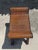 Late 20th Century Vintage Woven Rattan Scroll-Arm Footstool / Side Table For Sale - Image 5 of 11