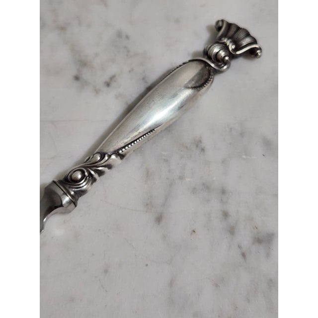 Early 20th Century Vintage Romance of the Sea Sterling Silver Letter Opener For Sale - Image 5 of 12