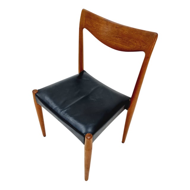 Vintage Norwegian Teak & Leather Chair by Rastad & Relling, 1960s For Sale