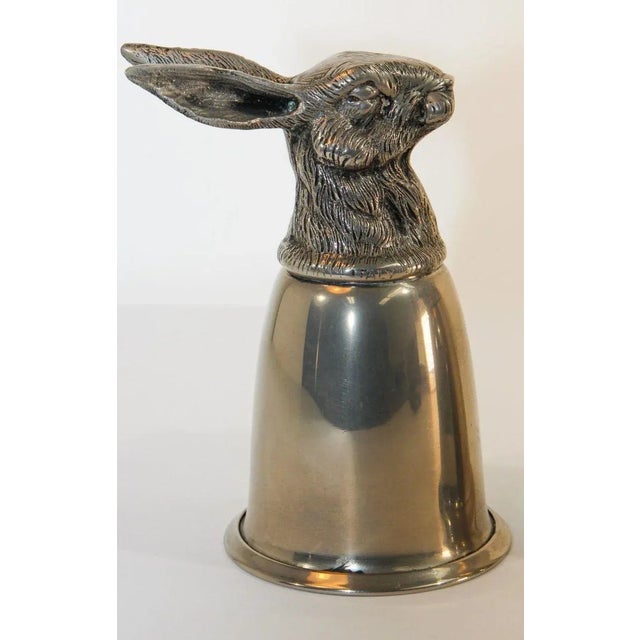Gucci Gucci Silver Plated Animal Stirrup Cups Signed Italy, 1970s For Sale - Image 4 of 13