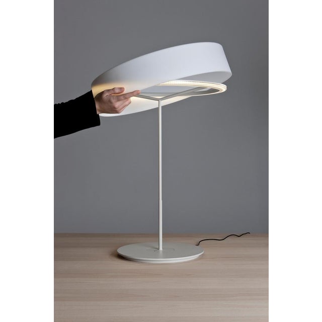 Large Graphite Sin Table Lamp with Shade by Antoni Arola For Sale - Image 6 of 15