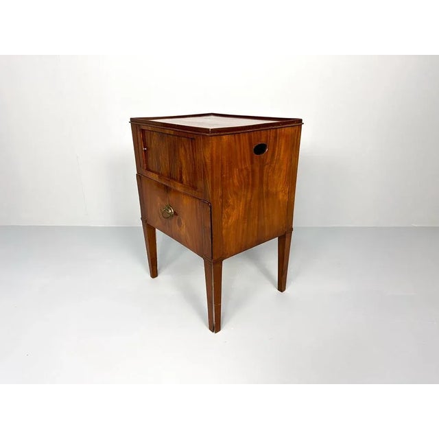 Antique Nightstand with Roller Door, 19th Century For Sale - Image 11 of 12