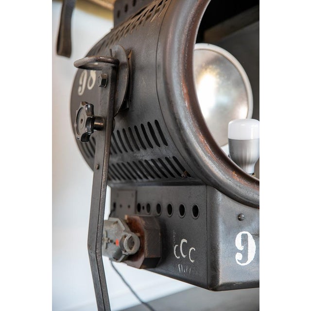 Vintage Fresnel Spotlight from the Babelsberg Film Studio, 1940s For Sale - Image 6 of 12