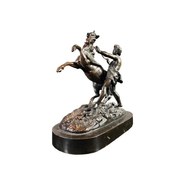 1900 - 1909 French Bronze Figurine, 1900s For Sale - Image 5 of 10