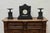 Antique Art Deco Mantel Clock in Marble, 1920s, Set of 3 For Sale - Image 12 of 12