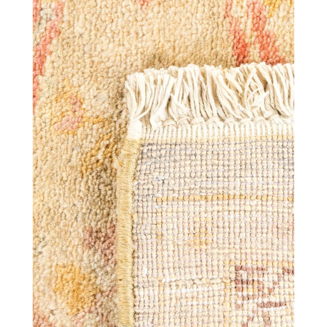 1990s Vintage Traditional Hand Knotted Wool Area Rug, Olive - 6'1" X 9'0" For Sale - Image 5 of 9