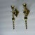 Pair of brass candle wall sconces. They appear to be lacquered so there is a nice rich gold tone to both pieces, requiring...