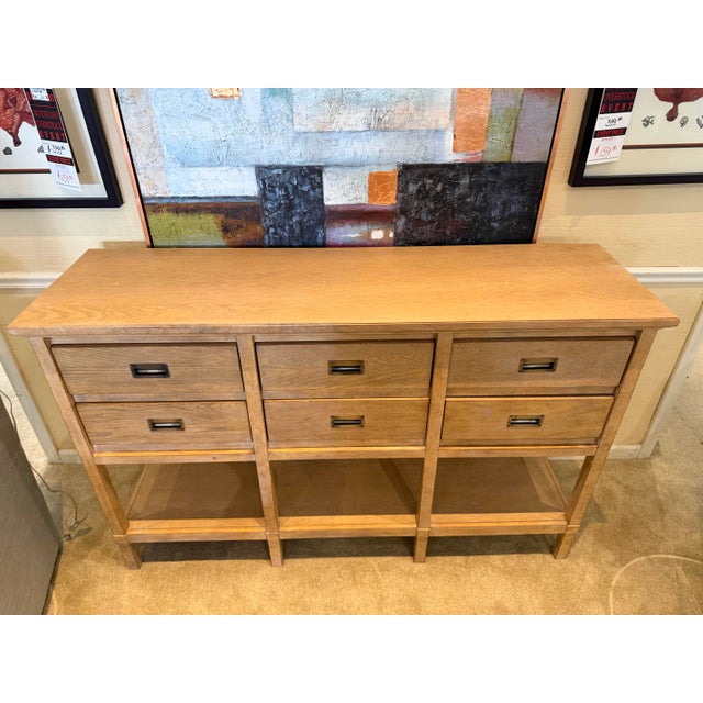 Wood Brand New Pine and Oak Sideboard Server For Sale - Image 7 of 9