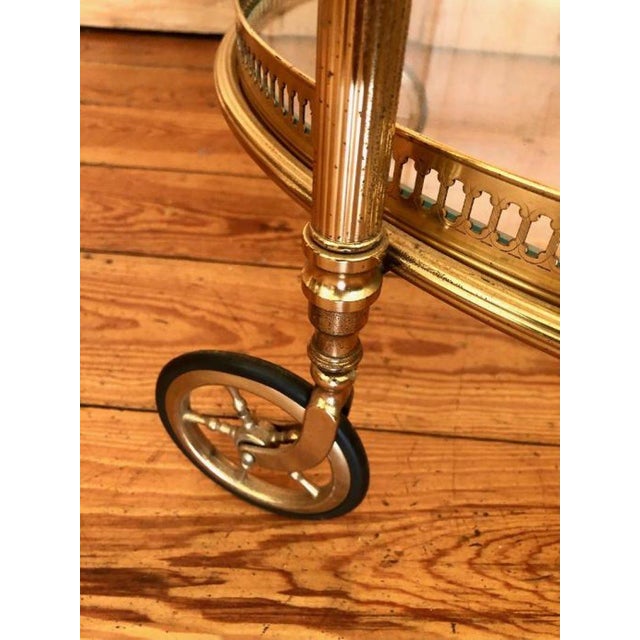 Vintage Brass Serving Trolley, 1950s For Sale - Image 13 of 18